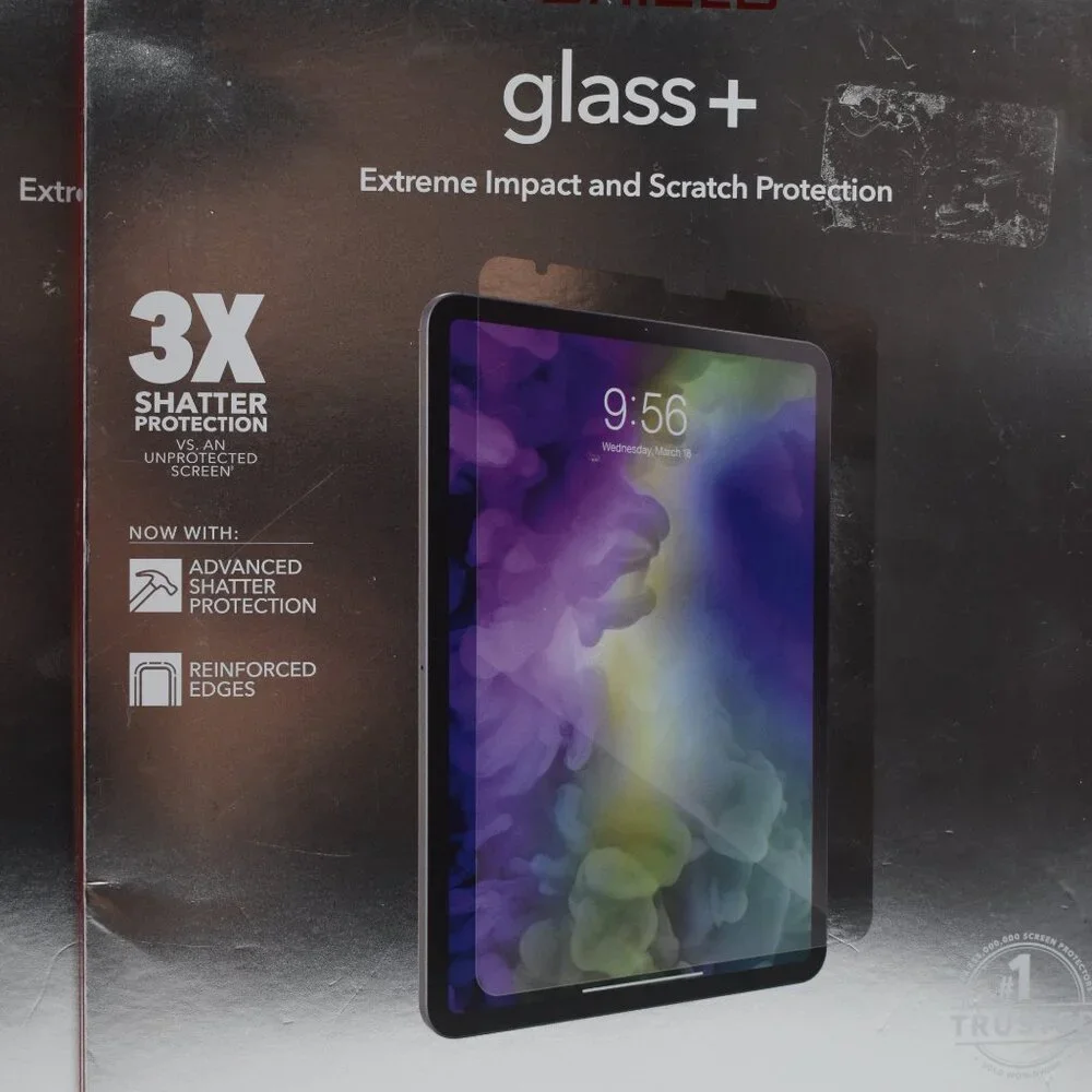 ZAGG iPad Pro 11 inch Glass Screen Protector for Gen 1 & 2 (4 packages included)